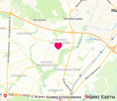 На карте