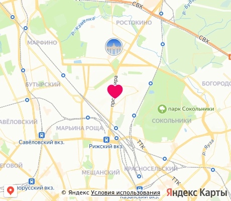 На карте