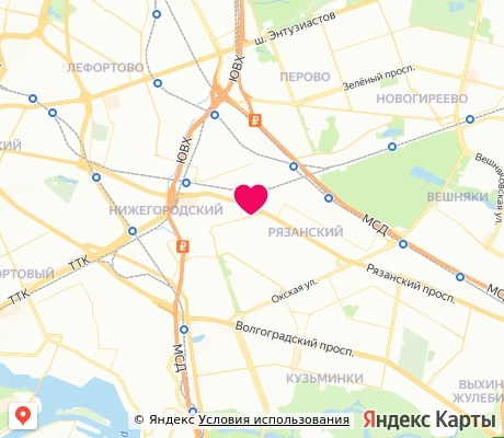 На карте