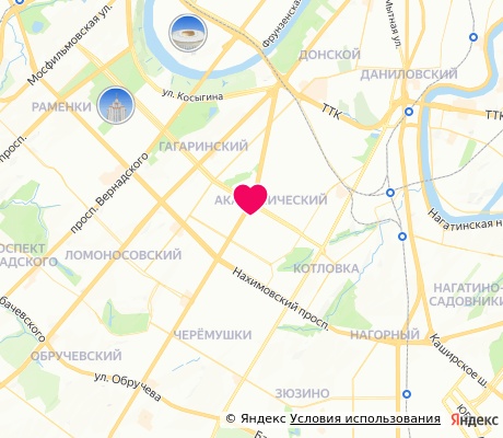 На карте