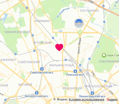 На карте