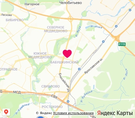 На карте