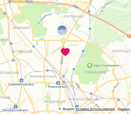 На карте