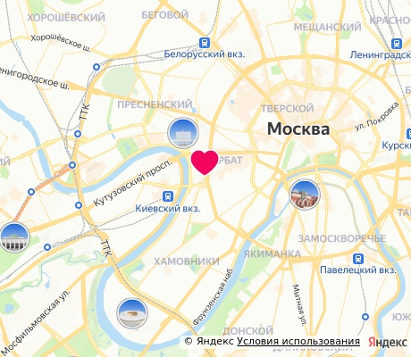 На карте