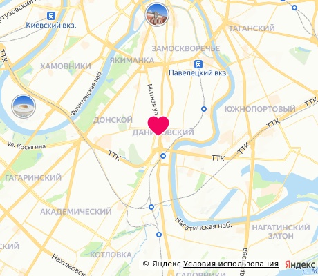 На карте