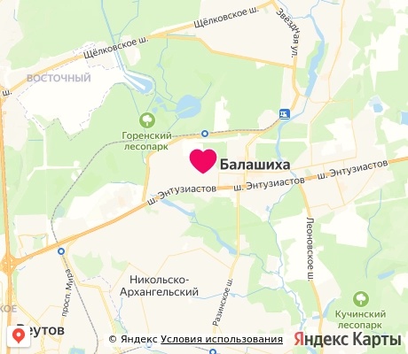 На карте