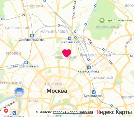 На карте
