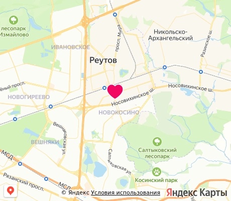На карте