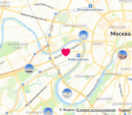 На карте