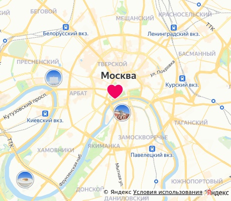 На карте