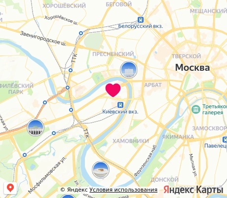 На карте
