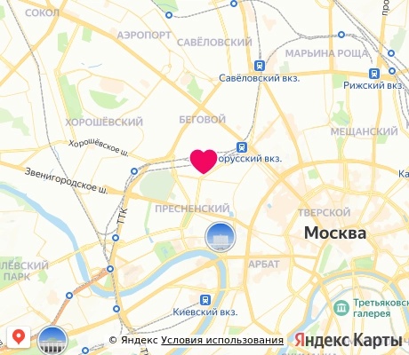 На карте