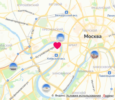 На карте