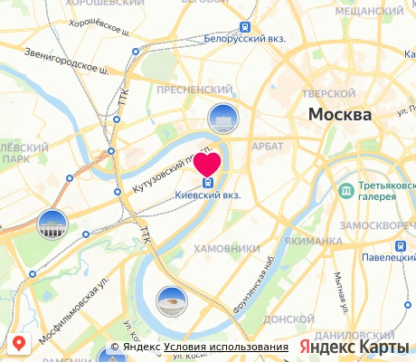 На карте