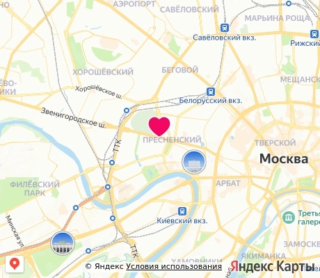 На карте