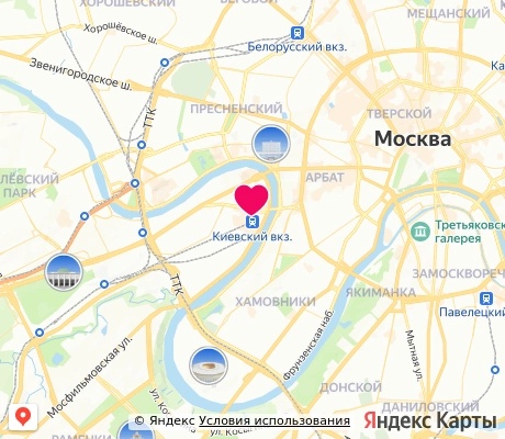 На карте