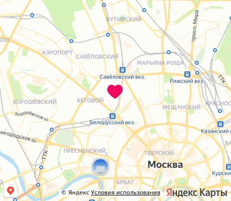 На карте