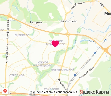 На карте
