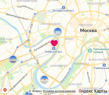 На карте