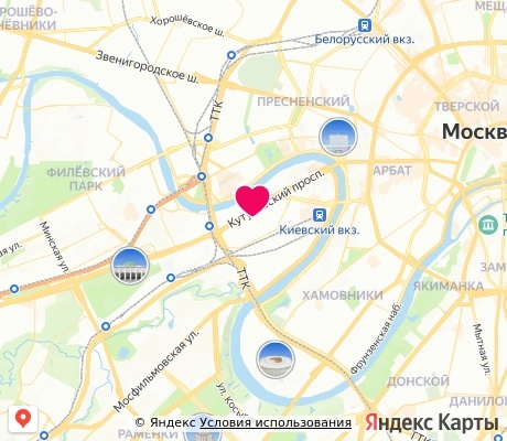 На карте
