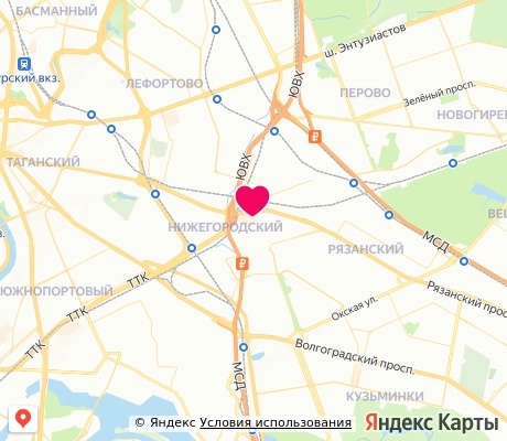 На карте