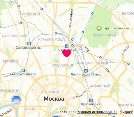 На карте