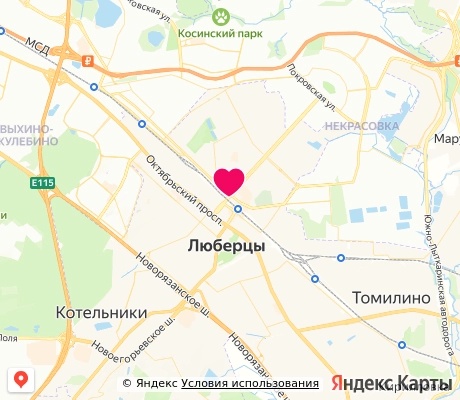 На карте
