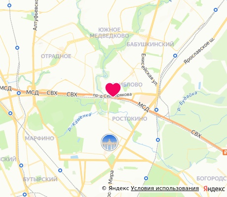 На карте