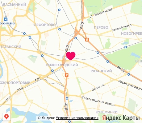 На карте