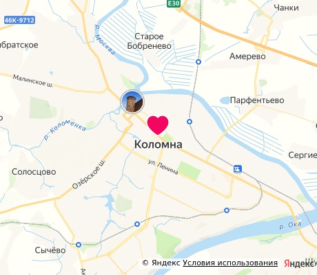 На карте
