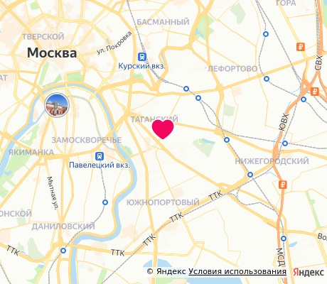 На карте