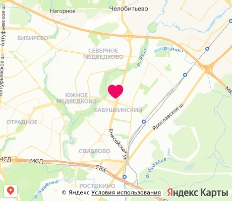 На карте