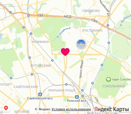 На карте