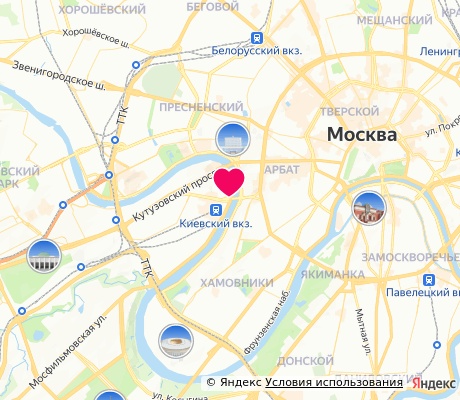 На карте