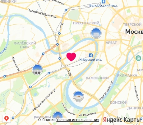 На карте