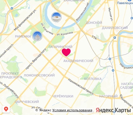 На карте