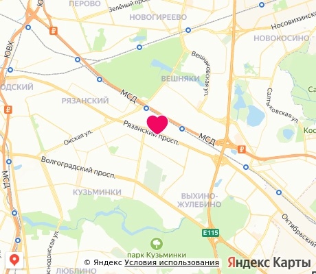 На карте