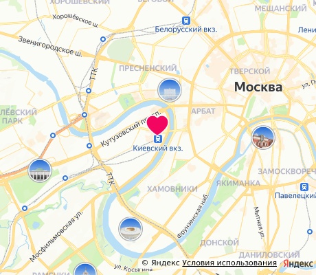 На карте
