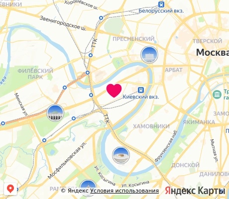 На карте