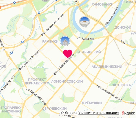 На карте
