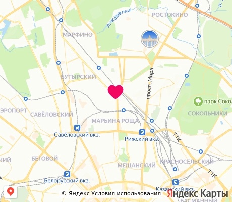 На карте