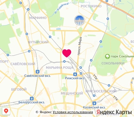 На карте