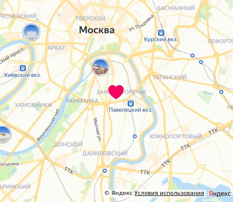 На карте