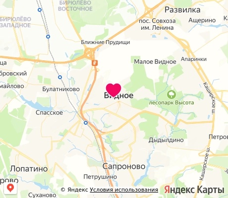 На карте