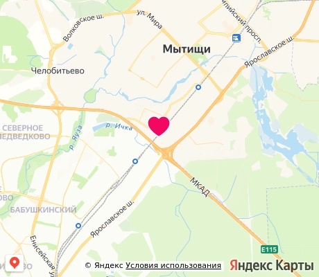 На карте