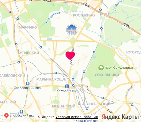 На карте