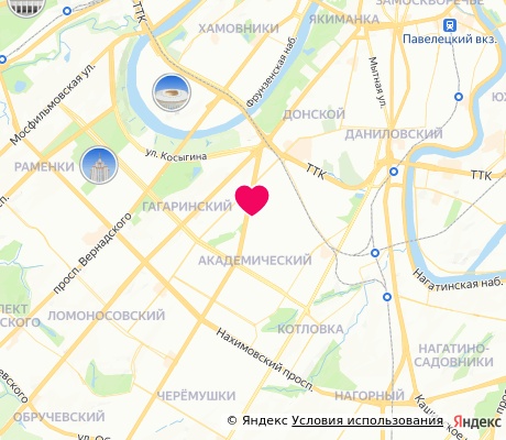 На карте