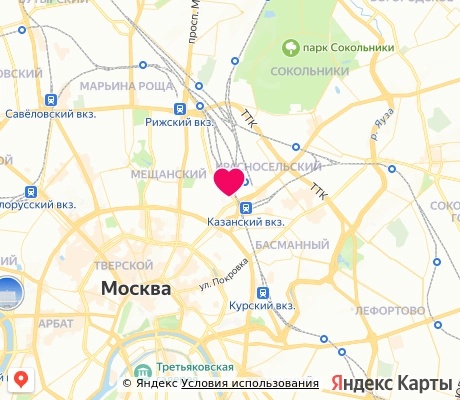 На карте