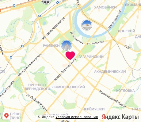 На карте