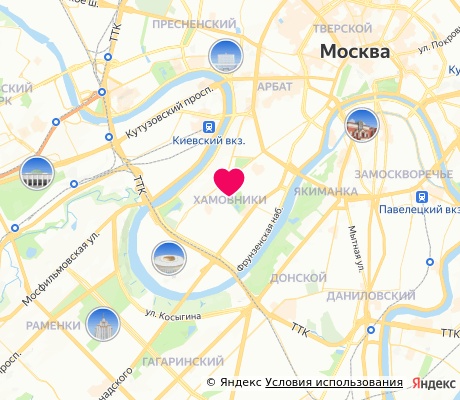 На карте